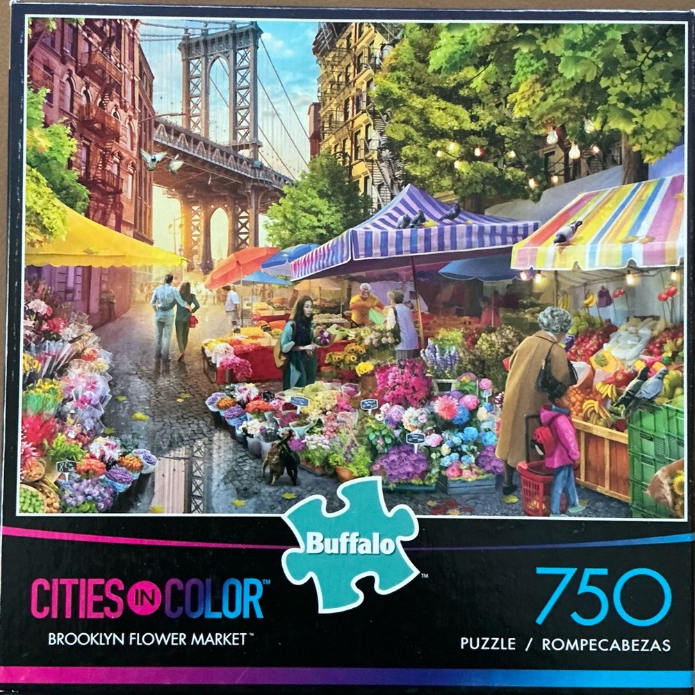 Buffalo Games “Brooklyn Flower Market” 750 piece puzzle